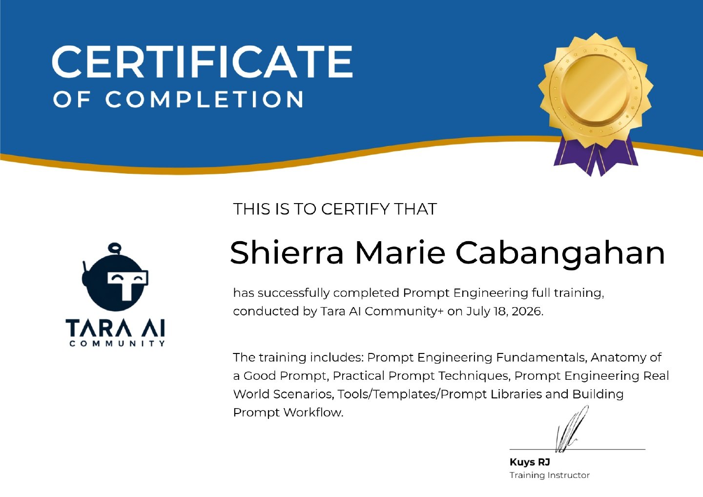 Prompt Engineering Certification